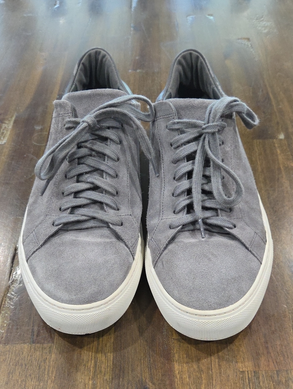 Axel Arigato Clean 90 Gray Suede Low-Top Sneakers